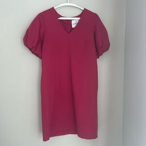 Women’s Pink Puff Sleeve Dress - Sam Edelman - Size 6
